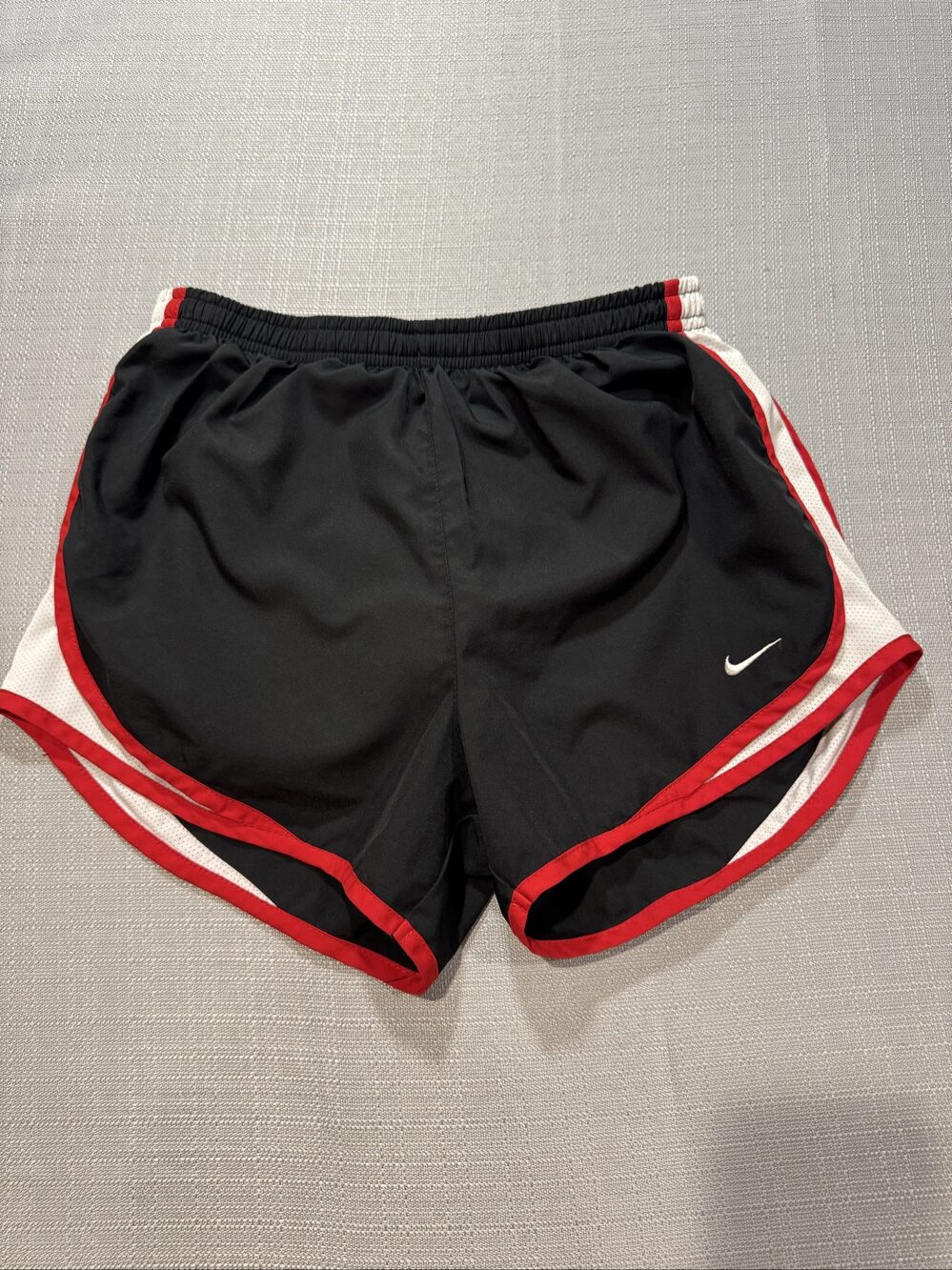 Women’s Nike Dri-FIT Running Shorts – Black Red White – Small